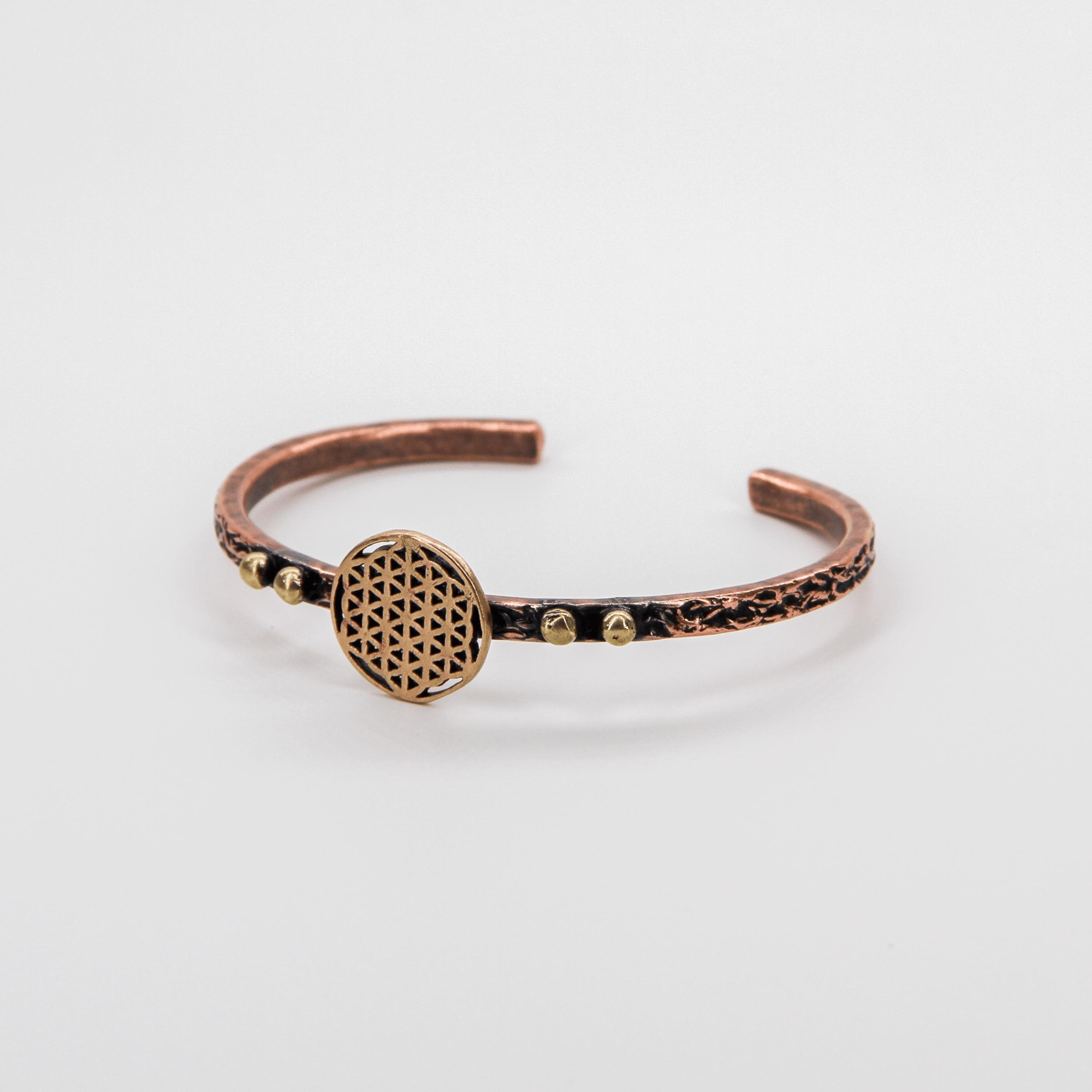 Flower of Life Cuff Bracelet